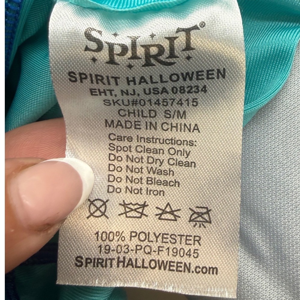 Spirit Halloween Shark Bite Costume Child SM/MD 4-10 Foam Pullover SPOTS - Picture 14 of 16